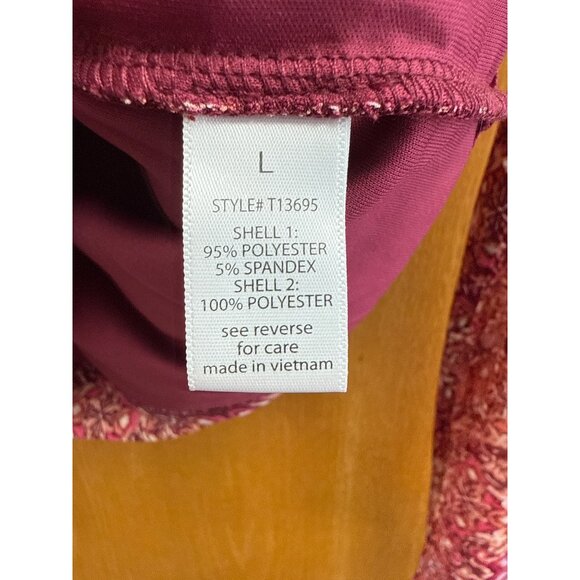 Fitted Long Sleeve Mesh Shirt With Bunched Sides Size Large- Junior Sizes Availa - Picture 6 of 8